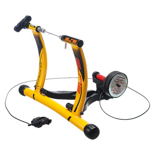 elite bike trainer yellow